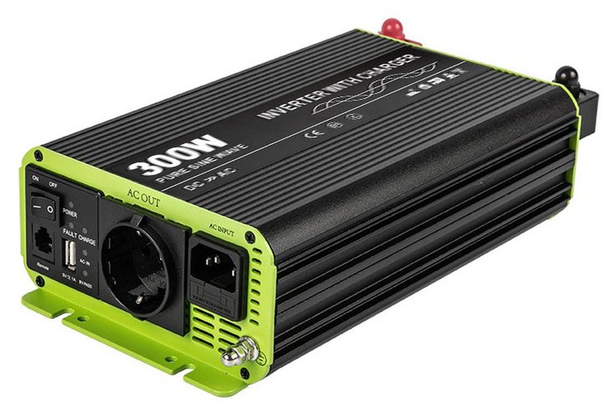 KOSUNPOWER UPS záložní zdroj s externí baterií 300W, baterie 12V / AC230V čistý sinus