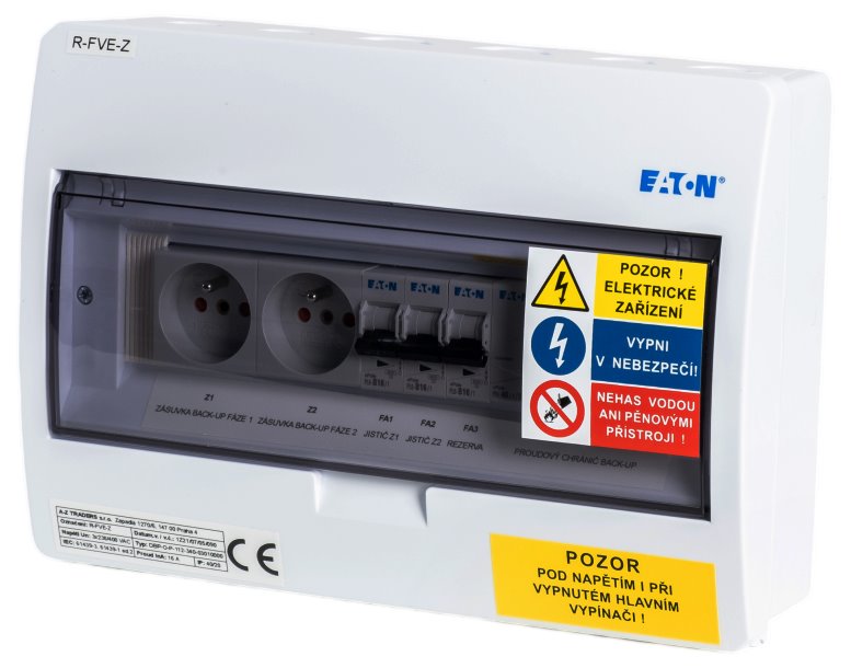 XTEND Solarmi Solarmi ACZ3 osazený rozvaděč pro fotovoltaiku, jističe, chránič, 10kW 3f, backup
