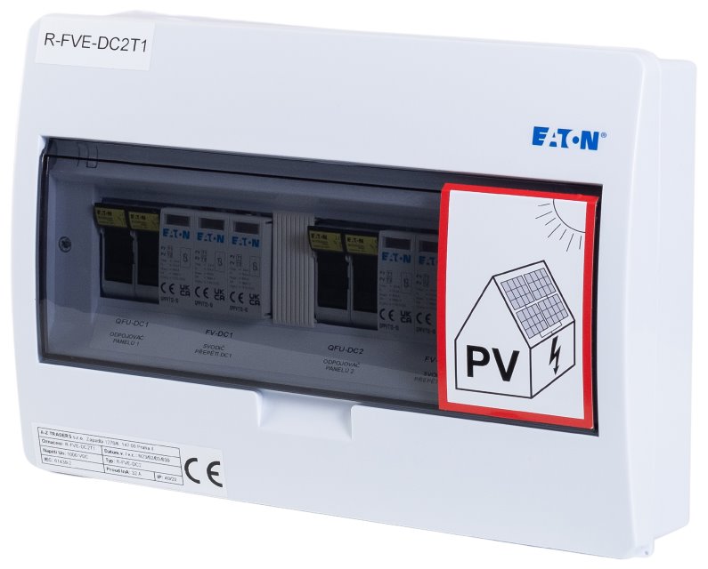 XTEND Solarmi Solarmi DC23 osazený rozvaděč pro fotovoltaiku, 2x svodič, 2x odpojovač, pojistky, 1000V