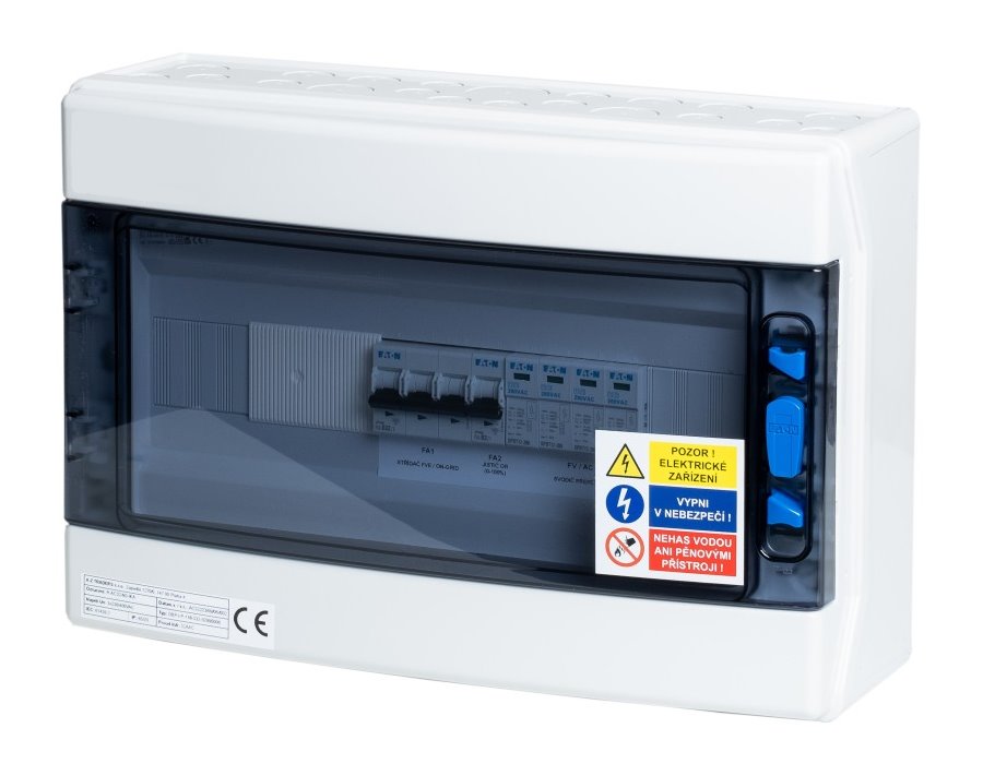 XTEND Solarmi Solarmi AC32N0 osazený rozvaděč pro fotovoltaiku, jističe, chránič, N0, 3f, 32A