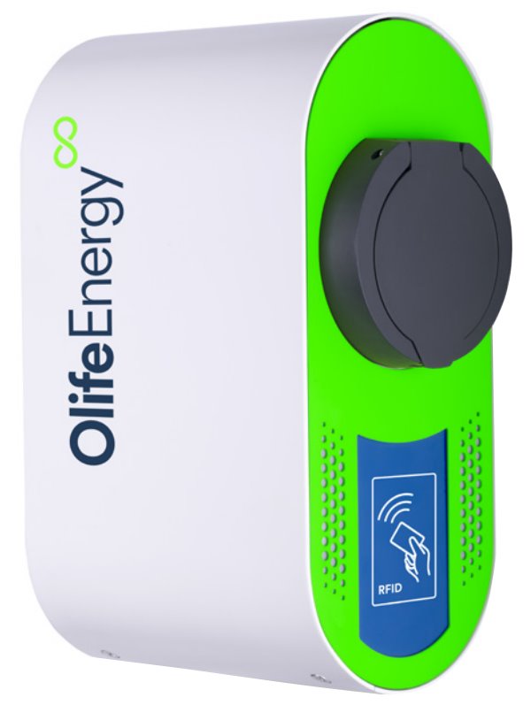 XTEND Solarmi OlifeEnergy EV nabíječ elektromobilů PLUS AC 22kW, Wallbox, Type2, zásuvka, pro DEYE/Solarmi, RFID, automód
