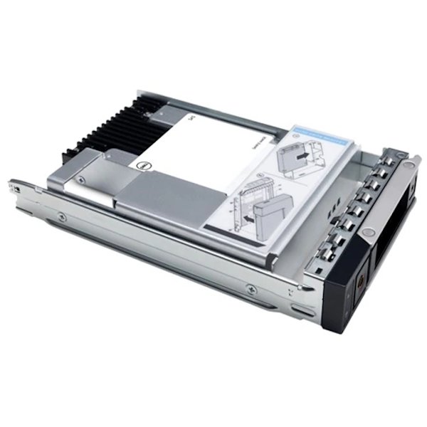 Dell 480GB SSD SATA Read Intensive 6Gbps 512e 2.5in with 3.5in Hybrid Carrier 1DWPD, 345-BJSM