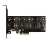 AXAGON slot adaptér do PCIe x4 na M.2 NVMe M-KEY nebo SATA B-KEY vč. chladiče / PCEM2-DC / low-profile