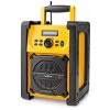 NEDIS digitální rádio/ stolní provedení/ výkon 15W/ FM/ Bluetooth/ IPX5/ napájení z baterie/síťové napájení/ černo-žluté