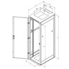 Triton 19' rozvaděč stojanový 15U/800x1000 RAL7035, šedý