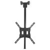 NEDIS stropní držák pro LCD a TV/ 26 - 42"/ nosnost 20 kg/ náklon 25°/ úhel otáčení 90°/ nastavitelná výšká/ ocel/ černý