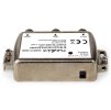 NEDIS zesilovač CATV/ maximální zesílení 12dB/ 85-1218 MHz/ 2 výstupy/ zpětný kanál - 4,5 dB/ 5-65 MHz/ konektor F/ šedý