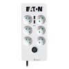 EATON přepěťová ochrana Protection Box 6 USB FR, 6 zásuvek + 2x USB