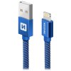 Swissten Datový Kabel Textile Usb / Lightning 1,2 M Modrý