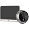EZVIZ chytrý dveřní videotelefon DP2C/ Wi-Fi/ kamera 1080p/ H.265/ kukátko/ zvonek/ IR do 5 m/ PIR/ LCD 4,3"/ stříbrný