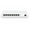 Ubiquiti UISP Switch - 8x GbE, 1x SFP, fanless, 8x PoE Out 27V (PoE budget 110 W)