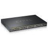 ZyXEL GS2220-50HP, EU region, 48-port GbE L2 PoE Switch with GbE Uplink (1 year NCC Pro pack license bundled)
