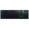 Logitech herní klávesnice G915 LIGHTSYNC RGB/ mechanická/ bezdrátová/ GL lineární/ USB/ US layout/ Carbon