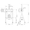 Neomounts NS-M1500WHITE / Mobile Flat Screen Floor Stand (height: 110 - 144 cm) / White