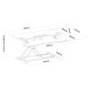 Neomounts  NS-WS300BLACK / Workstation - sit-stand workplace (height adjustment: 11-51 cm) / Black