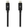 NEDIS kabel USB 4.0 Gen 3x2/ zástrčka USB-C - zástrčka USB-C/ 8K/ černý/ 1m