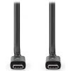 NEDIS kabel USB 4.0 Gen 3x2/ zástrčka USB-C - zástrčka USB-C/ 8K/ černý/ 1m