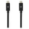 NEDIS kabel USB 4.0 Gen 3x2/ zástrčka USB-C - zástrčka USB-C/ 8K/ černý/ 2m