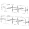 Neomounts ADM-875BL2/Adaptér pro 2 displeje pro FL55-875BL1 and WL55-875BL1/42-65"/VESA 800x400/černý
