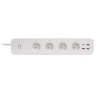 IMMAX NEO LITE SMART chytrý prodlužovací přívod/ 4x FR zásuvka/ 3x USB/ 1x USB-C/ Power delivery/ Wi-Fi/ bílý/ TUYA