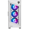 MSI skříň MPG VELOX 100R WHITE/ bez zdroje/ levé temperované sklo/ 4x ARGB 120 mm fan/ 1x USB3.1 Type-C/ 2x USB3.0/ bílá