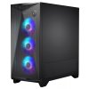 MSI skříň MPG GUNGNIR 300R AIRFLOW/ bez zdroje/ levé temperované sklo/ 4x 120 mm A-RGB fan/ 1x USB-C/ 2x USB3.2/ černá