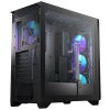 MSI skříň MPG GUNGNIR 300R AIRFLOW/ bez zdroje/ levé temperované sklo/ 4x 120 mm A-RGB fan/ 1x USB-C/ 2x USB3.2/ černá