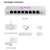 ALTA Switch 8 POE - 8x Gbit RJ45, 4x PoE+ (PoE budget 60W)
