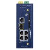 Planet dual 5G/LTE bezpečnostní brána, 2xWAN + 3xLAN/1xSFP, DI/DO, GPS, WiFi, DIN, IP30, -45/+75°C, dual 9-54VDC