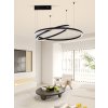 IMMAX NEO FINO NEW SMART závěsné svítidlo 2 kruhy, 60+80cm, 93W, černé, Zigbee 3.0, TUYA