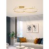 IMMAX NEO FINO NEW SMART závěsné svítidlo 2 kruhy, 60+80cm, 93W zlaté, Zigbee 3.0, TUYA