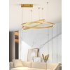 IMMAX NEO FINO NEW SMART závěsné svítidlo 2 kruhy, 60+80cm, 93W zlaté, Zigbee 3.0, TUYA