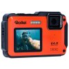 Rollei Sportsline 64 Selfie/ 64 MPix/ 16x zoom/ 2,8" LCD+ 2"LCD/ 4K video/ Voděodolný 5m/ Oranžový