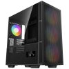 DEEPCOOL skříň CH560 Digital / MidT/ 3x140 a 120mm ARGB fan / USB 3.0 / USB-C/ tvrzené sklo / digitální displej / černá
