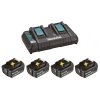 sada Li-ion LXT 18V 4ksBL1860B+1ksDvojnabíječkaDC18RD, balení karton STOP