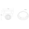 HDTEC bezpečnostní kamera venkovní CHAD85NAB 1080p AHD,fix.3.6mm