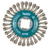 kotoučový kartáč z nerezového drátu-vlnitý drát průměr 0,5mm X-LOCK 115mm