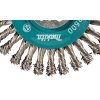 kotoučový kartáč z nerezového drátu-vlnitý drát průměr 0,5mm X-LOCK 115mm