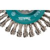 kotoučový kartáč z nerezového drátu-vlnitý drát průměr 0,5mm X-LOCK 115mm