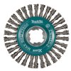 kotoučový kartáč z ocelového drátu-vlnitý drát průměr 0,5mm X-LOCK 115mm