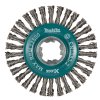 kotoučový kartáč z ocelového drátu-vlnitý drát průměr 0,5mm X-LOCK 115mm