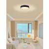 IMMAX NEO RONDATE SLIM Smart stropní svítidlo 40 x 7cm 28W černé Zigbee 3.0, TUYA