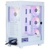Zalman skříň i4 TG / Middle Tower / 4x 140 mm RBG LED fan / 2x USB 3.0 / 1x USB 2.0 / mesh panel / tvrzené sklo / bílá