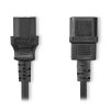 NEDIS napájecí prodlužovací kabel/ konektor IEC-320-C14 - konektor IEC-320-C13/ přímý-přímý/ černý/ bulk/ 3m