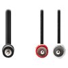 NEDIS stereofonní audio kabel/ 3,5 mm zástrčka - 2x RCA zástrčka/ černý/ bulk/ 10m