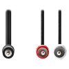 NEDIS redukční stereo audio kabel s jackem/ zástrčka 3,5 mm - 2x zástrčka RCA/ černý/ bulk/ 3m
