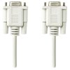 NEDIS sériový kabel/ D-SUB 9-pin zásuvka - D-SUB 9-pin zásuvka/ slonovinová/ bulk/ 2m