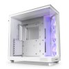 NZXT skříň H6 Flow RGB dvoukomorová / MidT / 3x120mm RGB fan / 2xUSB 3.2 / USB-C / prosklená / bílá
