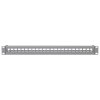 Ubiquiti 24-Port Blank Keystone Patch Panel - Panel do rozvaděče 19", pro keystone, stříbrný, 1U