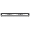 Ubiquiti 24-Port Blank Keystone Patch Panel - Panel do rozvaděče 19", pro keystone, stříbrný, 1U